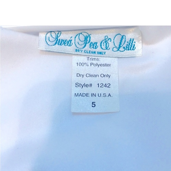 Sweet Pea and Lilli White Formal Dress Girl’s Size 5 Communion Confirmation XC - Picture 5 of 5
